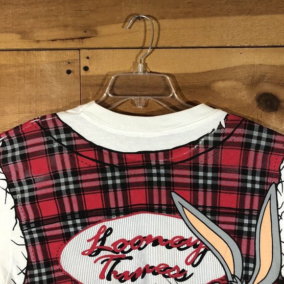 Vintage Looney Tunes All Over Print Wrap Around 1996 T-Shirt Mens Large - Picture 11 of 14